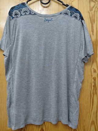 Túnica Desigual Oversize Azul y Gris Talla M