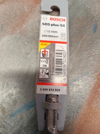 Brocas Bosch SDS plus 5X y 7X (8 y 12 mm)