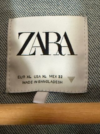 Chaqueta tejana Zara azul