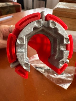 Llave de lavabo multifunción roja