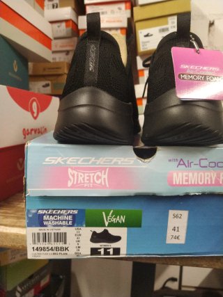 Zapatillas Skechers Mujer Negras Talla 41