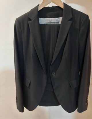 Traje de chaqueta negro mujer