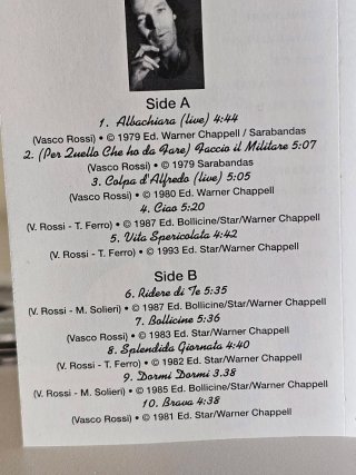 Vasco Rossi Voglio Proprio Esagerare Vol 1 MC 1993