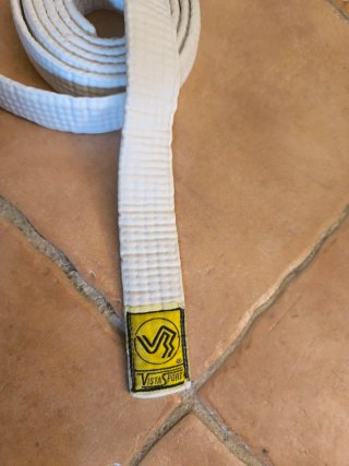 Cinturón artes marciales Fuji Mae amarillo/blanco