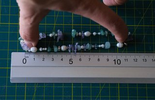 Pulsera perlas, piedras naturales, cuentas vintage