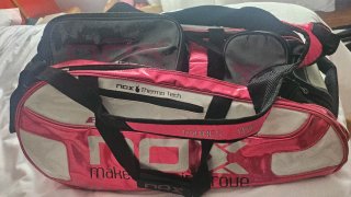 Paletero Padel NOX Rosa y Blanco