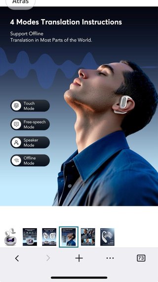 Auriculares Traductor AI 188 Idiomas •PRECINTADO•