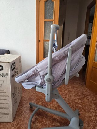 Chicco 5en1: moisés, cuna, hamaca, trona, silla.
