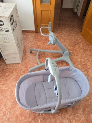 Chicco 5en1: moisés, cuna, hamaca, trona, silla.