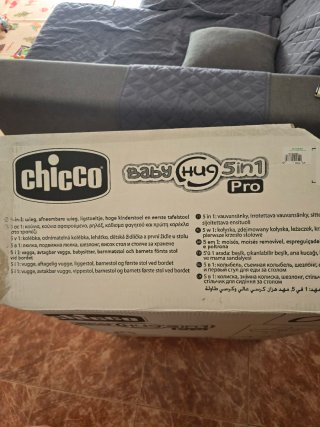 Chicco 5en1: moisés, cuna, hamaca, trona, silla.
