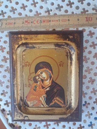 Icona Sacra Madonna con Bambino