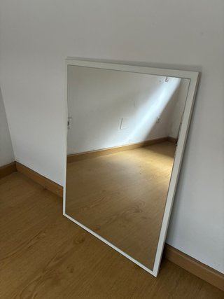 Espejo Marco Blanco Madera