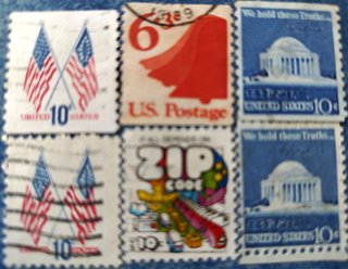 Lote 6 francobolli USA usati