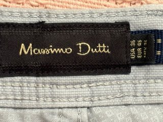 Pantalones Massimo Dutti Slim Fit color gris claro