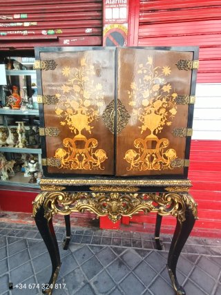 Mueble Bar Vintage Madera y Metal