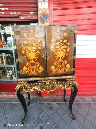 Mueble Bar Vintage Madera y Metal