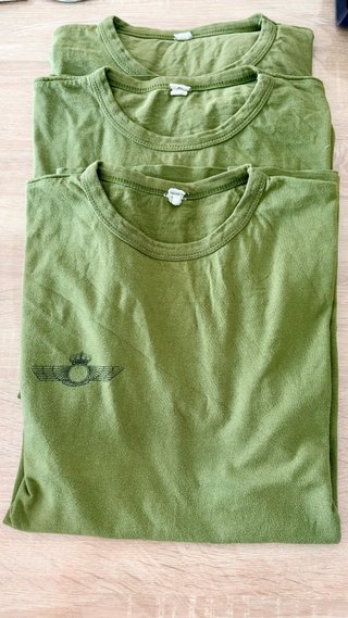 Lote 3 Camisetas Verdes Militares