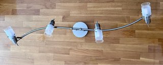 Lámpara techo inox 4 focos led