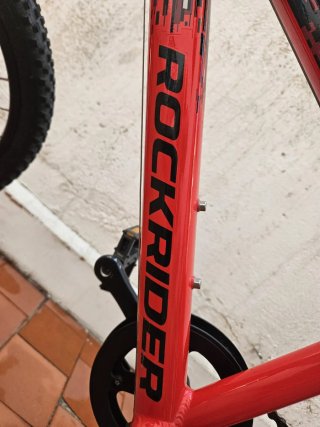 Bicicleta Montaña Infantil Rockrider Roja
