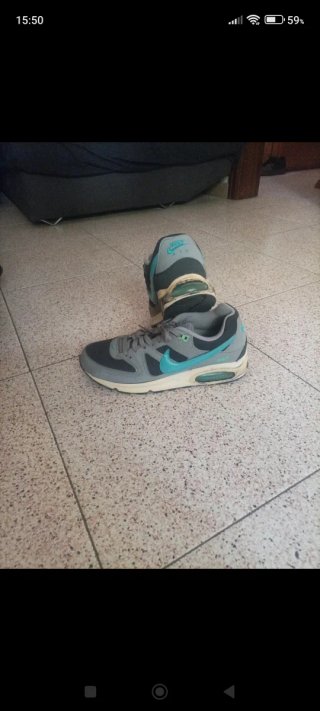 Nike Air Max Bambas Gris y Turquesa