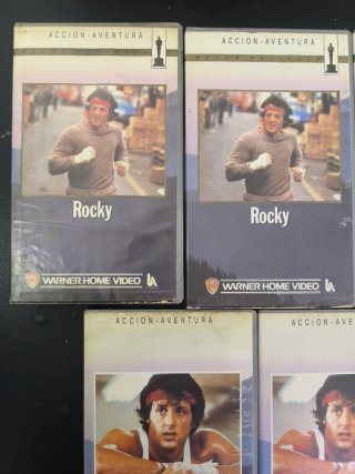 Lote 7 VHS Rocky Balboa I II III