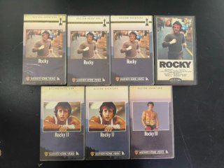 Lote 7 VHS Rocky Balboa I II III