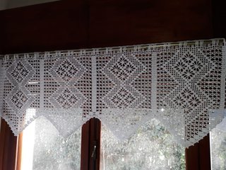Visillo Tejido a Crochet con picos