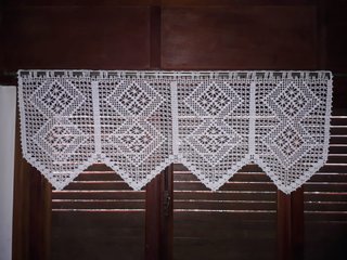 Visillo Tejido a Crochet con picos