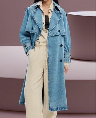 Gabardina vaquera larga Desigual