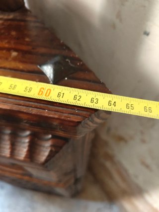 Mueble de esquina y mesa auxiliar madera