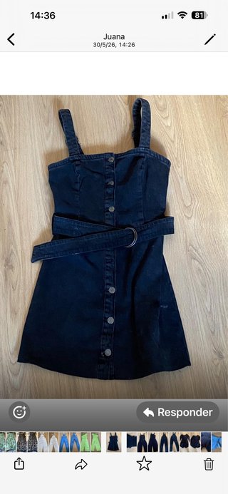 Vestido vaquero con cinturón