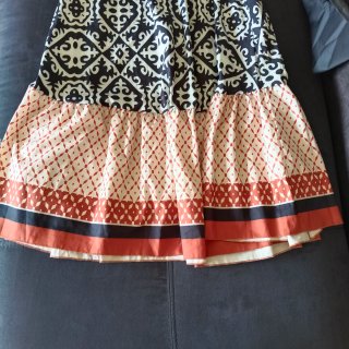Falda larga estampada talla única
