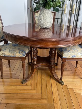 Conjunto mesa y 6 sillas comedor