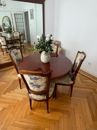 Conjunto mesa y 6 sillas comedor
