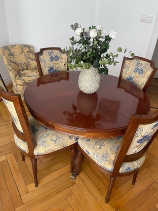 Conjunto mesa y 6 sillas comedor