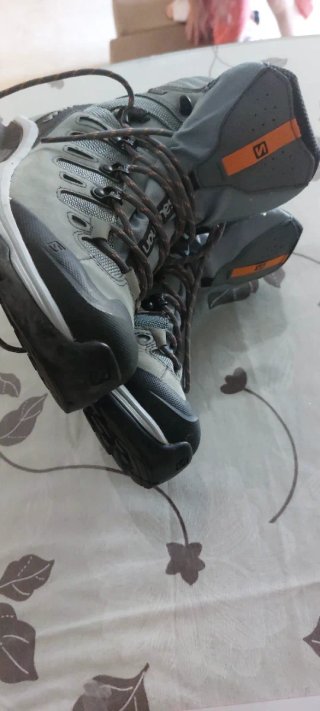 Botas Salomon Mujer Montaña Gris Naranja