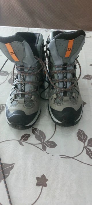 Botas Salomon Mujer Montaña Gris Naranja