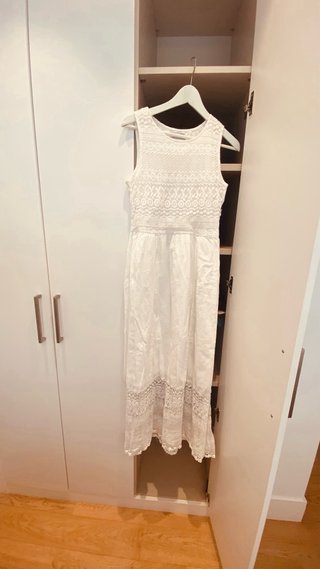 Vestido blanco ibicenco impecable