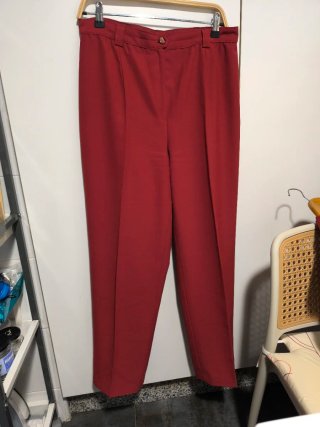 Traje de chaqueta rojo