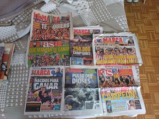 Periódicos MARCA y AS históricos del Atleti
