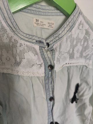 Camisa niña bordada Zara 11/12 años