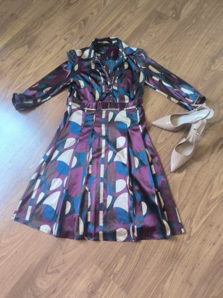 Vestido estampado Zara