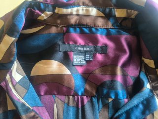 Vestido estampado Zara