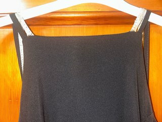 Vestido largo fiesta drapeado negro