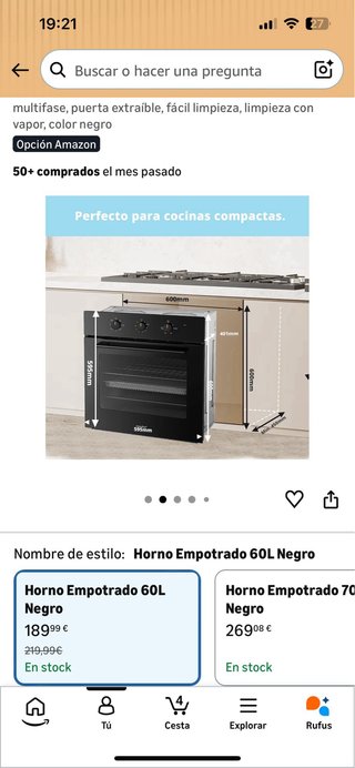 Horno Comfee CBO60M80M1-BK