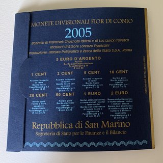 Estuche Monedas San Marino 2005 Oficial