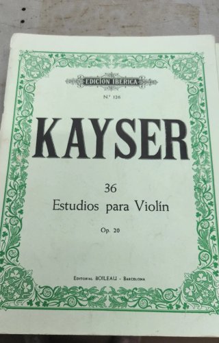 Partitura Kayser Estudios para Violín Op. 20