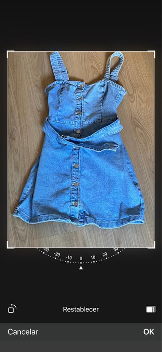 Vestido vaquero con cinturón