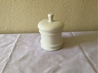 Bote de farmacia antiguo de opalina