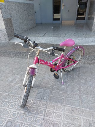 Bicicleta niña Btwin 20 rosa